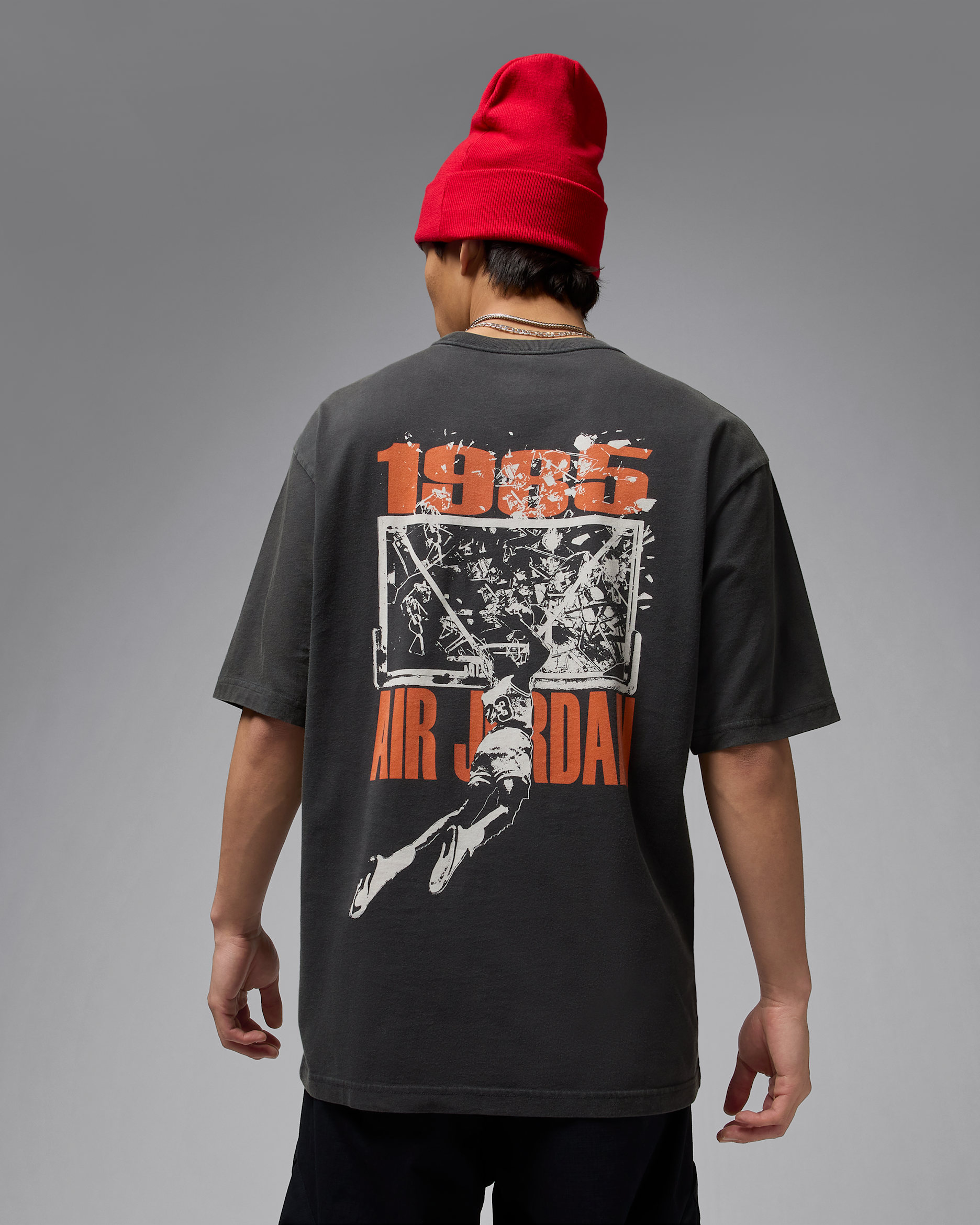 Jordan Brooklyn Men's Oversized Graphic T-Shirt. Nike ID